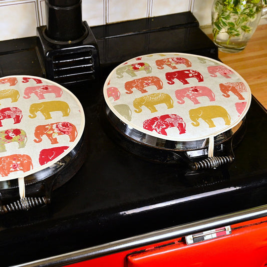 Loop Aga Tops, Range/Hob Covers, Spice Elephants (pair)