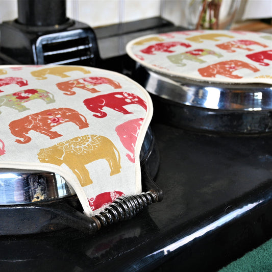 Magnetic Aga Tops, Range/Hob Covers, Spice Elephants (pair)