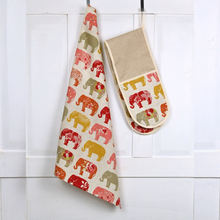 Load image into Gallery viewer, Cotton Tea Towel, Spice Elephant
