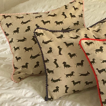Load image into Gallery viewer, Cushion - Black Dachshund
