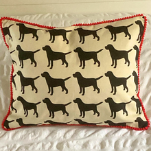 Load image into Gallery viewer, Cushion - Black Labrador
