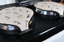 Load image into Gallery viewer, Magnetic Aga Tops, Range Covers, Chef Pads, Hob Covers, Puffin pair
