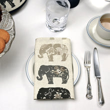 Load image into Gallery viewer, Napkins x 4, Grey Elephant
