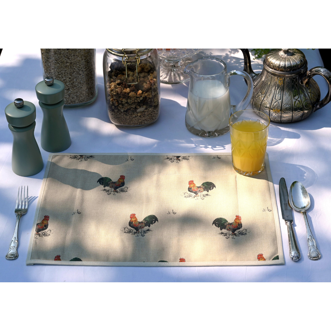 Placemats, Cockerel