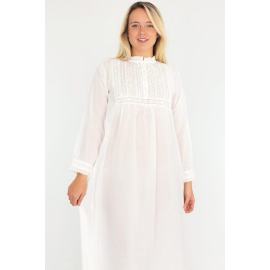 full length image of modelled nightdress