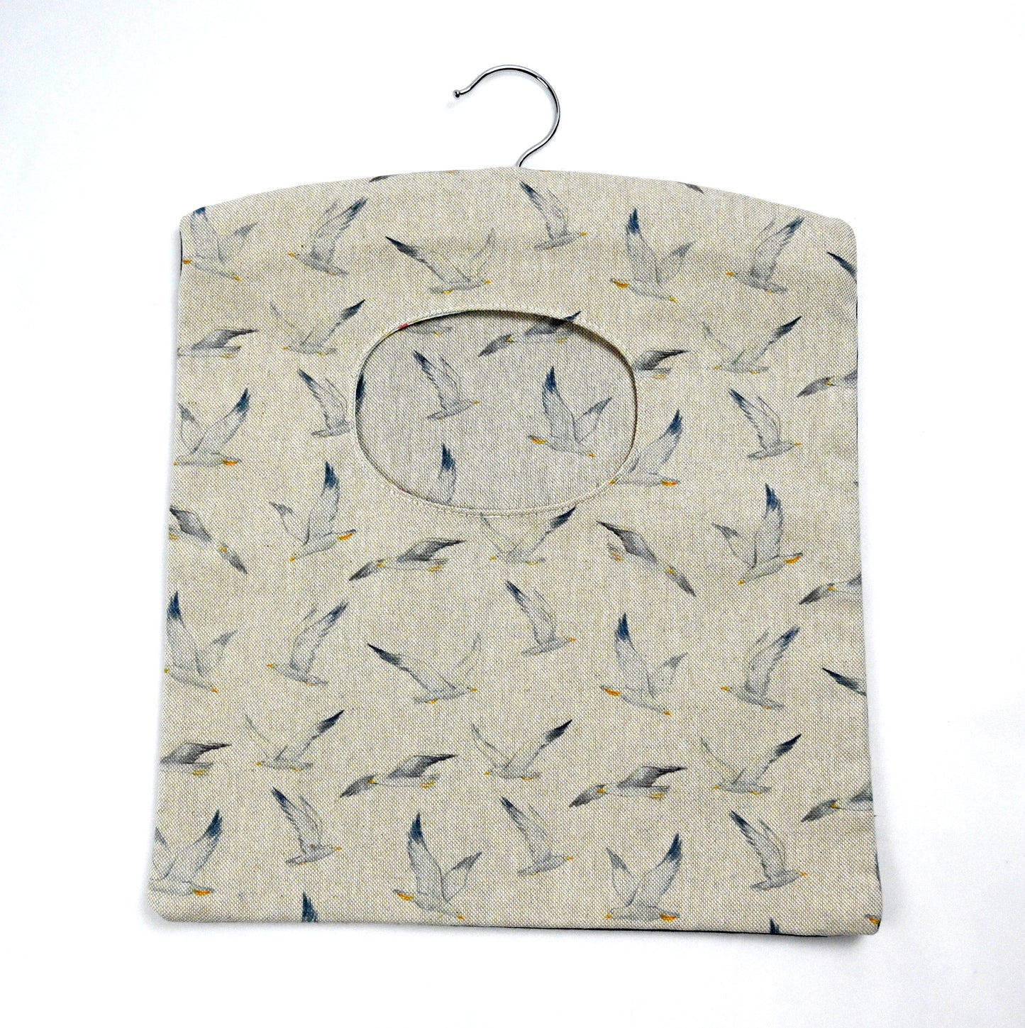 seagulls peg bag on white background