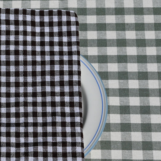 Napkins x 4 - Black Gingham