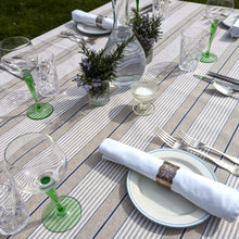 Load image into Gallery viewer, Tablecloth, French Blue Stripe (wipe and wash)
