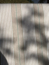Load image into Gallery viewer, Tablecloth, French Green Stripe (wipe and wash) in 5 sizes
