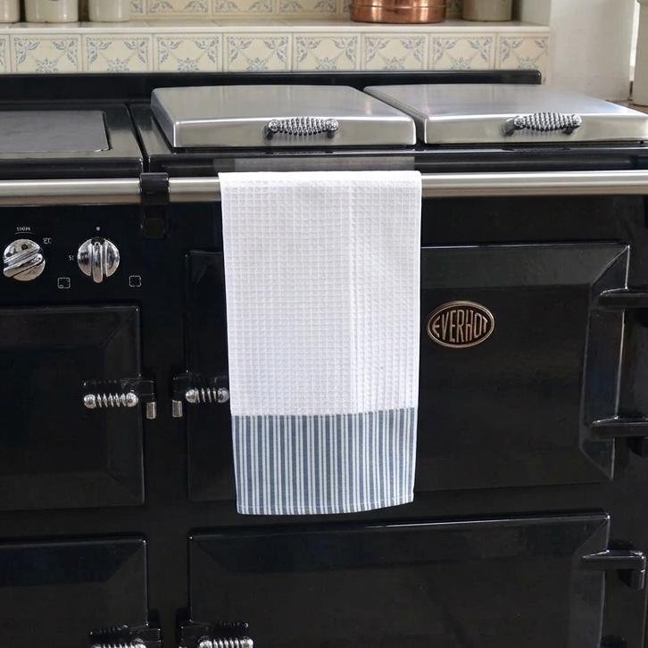 Waffle Hand Towel, Sea Stripe