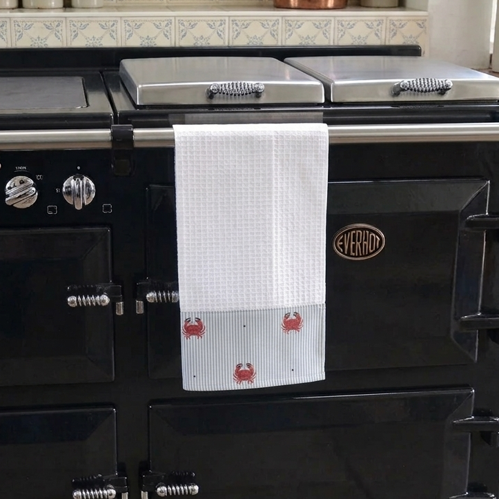 Waffle Tea Towel, Crab