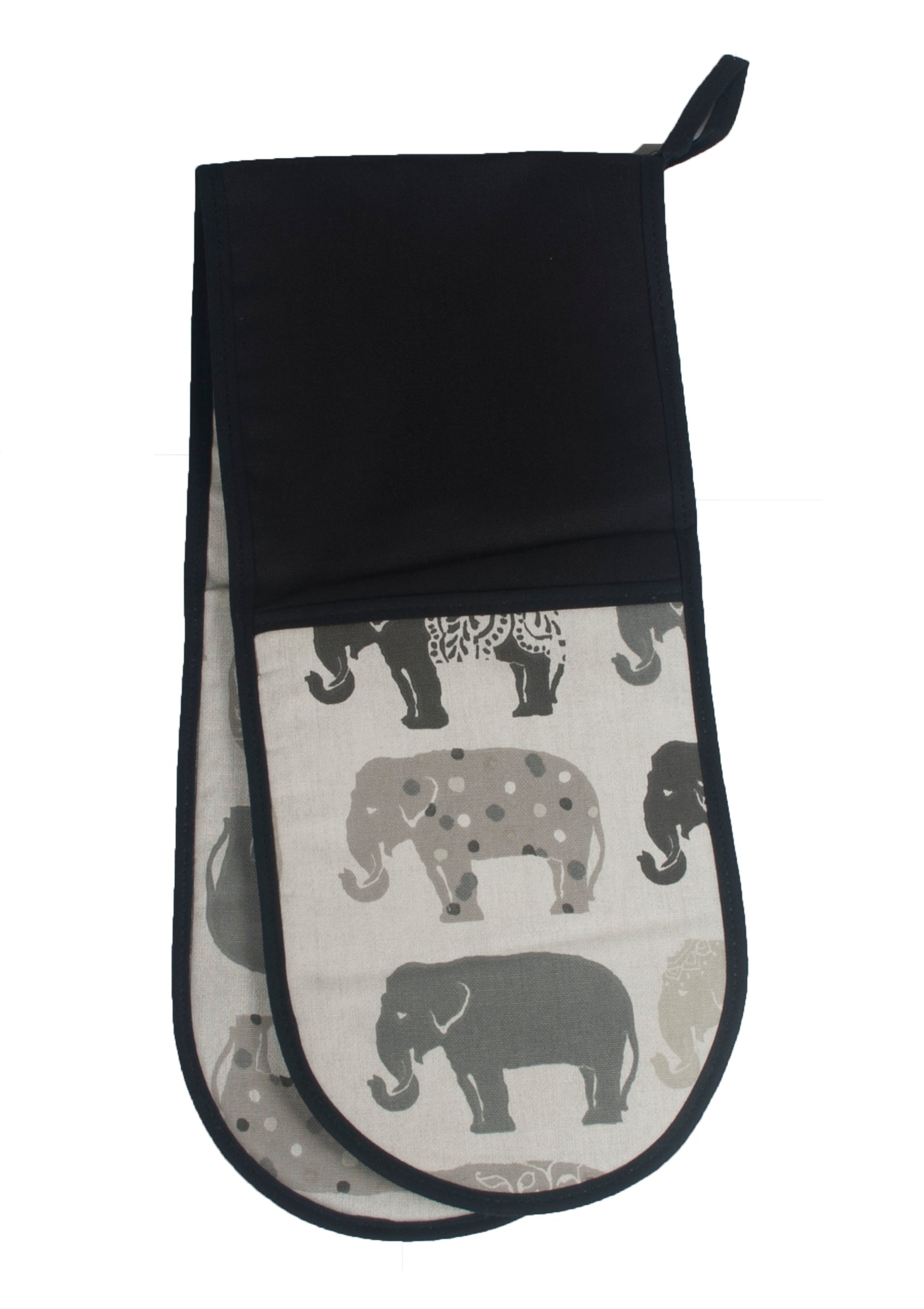 grey elephant design oven gloves