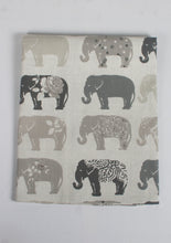 Load image into Gallery viewer, Cotton Tea Towel, Grey Elephant
