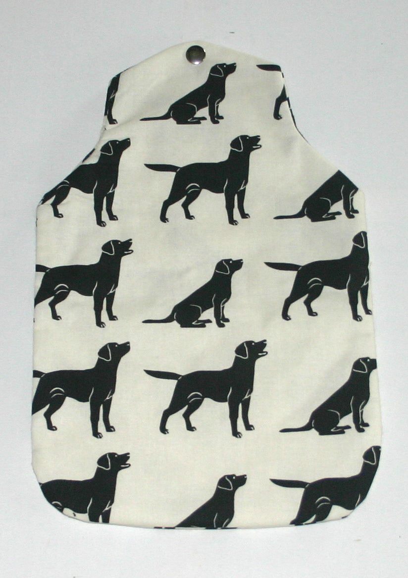Padded Hot water bottle cover, Labrador