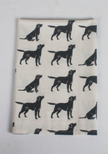 Load image into Gallery viewer, Cotton Tea Towel, Black Labrador
