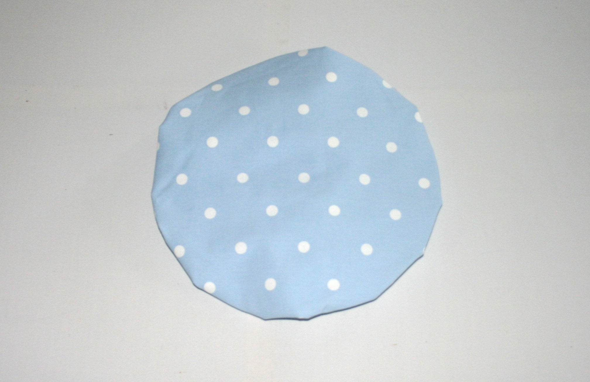 Shower Hat, Blue Spots