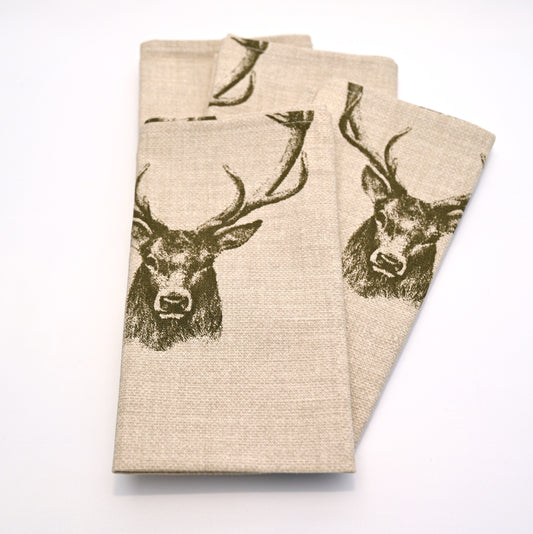Napkins x 4, Stag