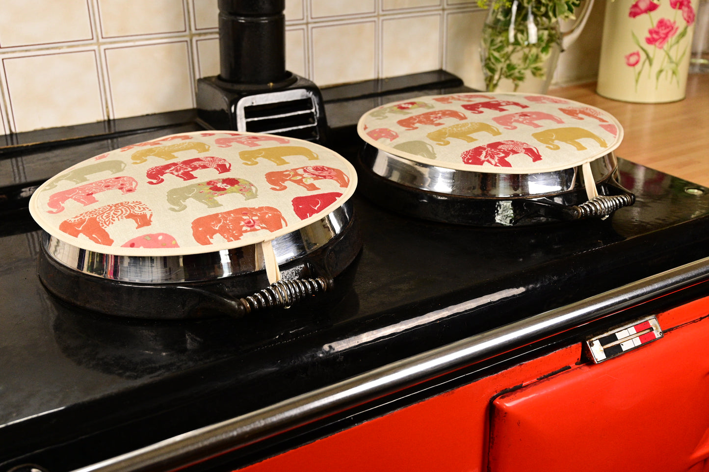 Loop Aga Tops, Range/Hob Covers, Spice Elephants (pair)