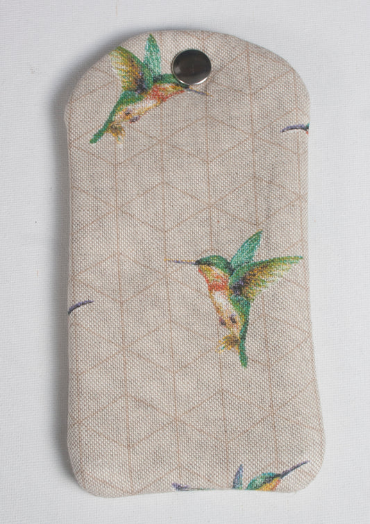 humming birds glasses case