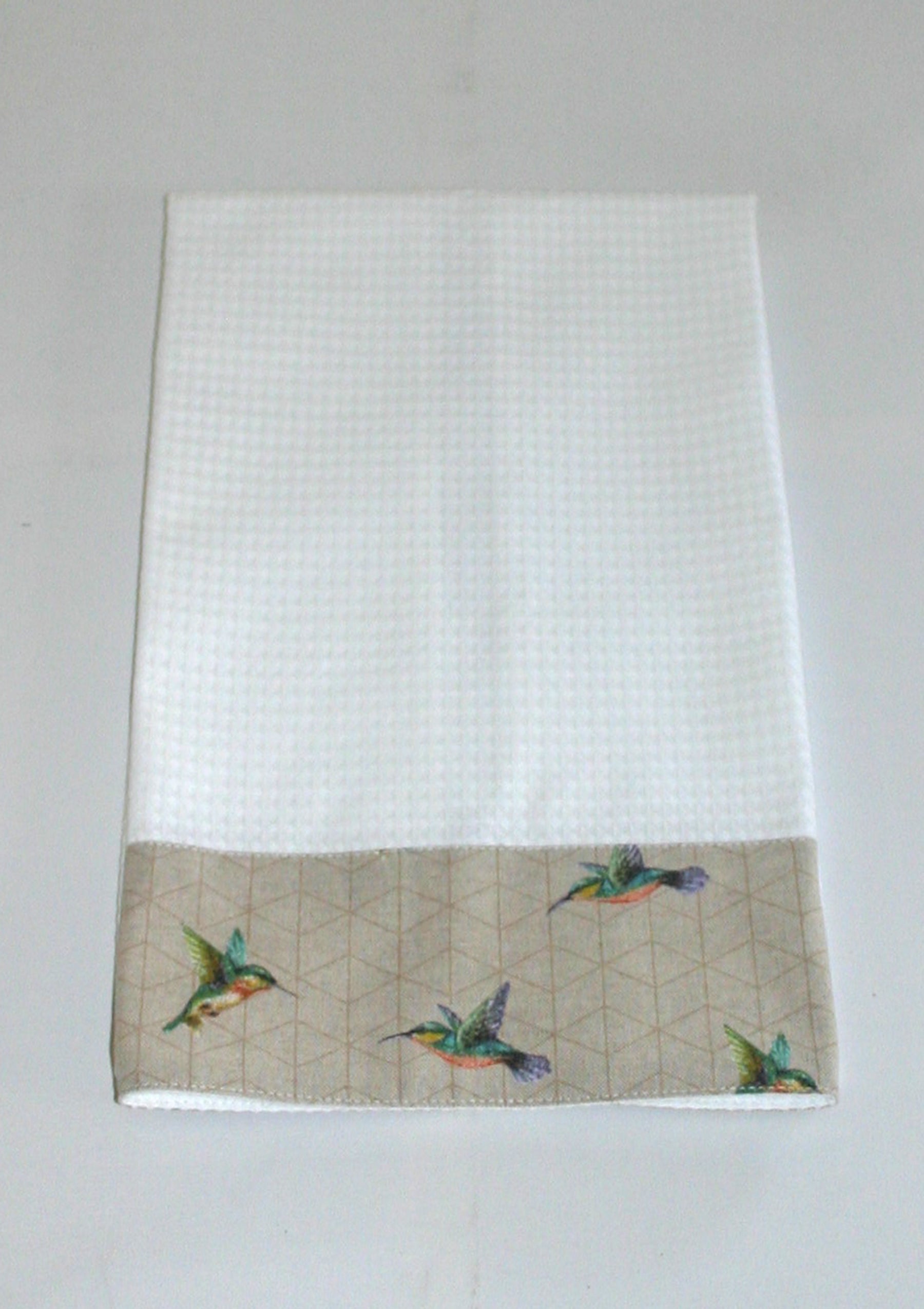 Waffle Tea Towel, Humming Bird