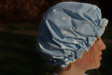 Load image into Gallery viewer, Shower Hat, Blue Spots
