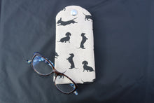 Load image into Gallery viewer, Glasses Case, Black Dachshund
