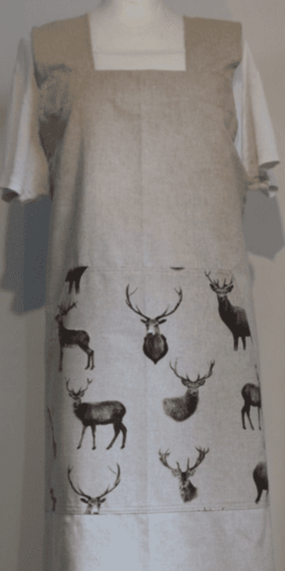 Cross Backed Apron, Stag
