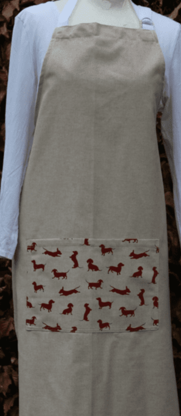 Apron, Red Dachshund