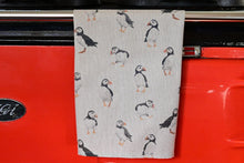 Load image into Gallery viewer, Cotton Tea Towel, Puffins
