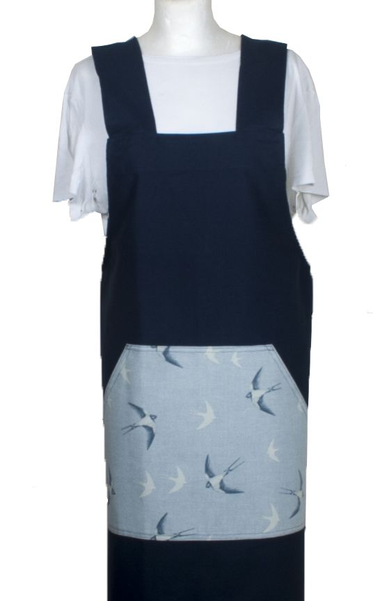 Cross Backed Apron, Swallows