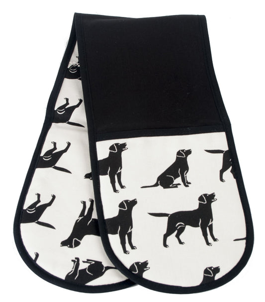 black labrador oven gloves