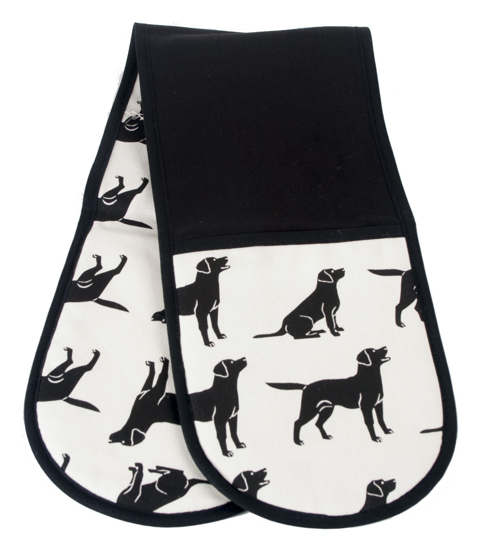 Oven Gloves, Black Labrador