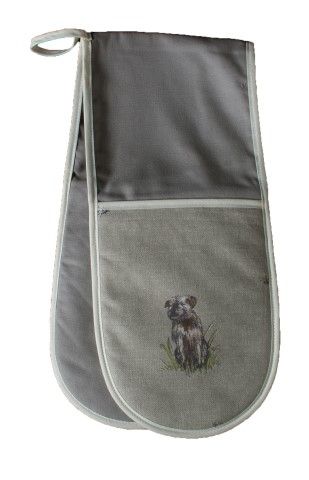 Oven Gloves, Dogs on Oatmeal