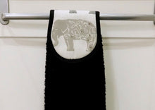 Load image into Gallery viewer, Hang ups, Kitchen towels, Grey Elephants
