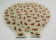 Load image into Gallery viewer, Magnetic Aga Tops, Range/Hob covers, Red Dachshund (pair)
