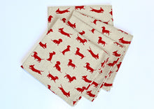 Load image into Gallery viewer, Napkins x 4, Red Dachshund
