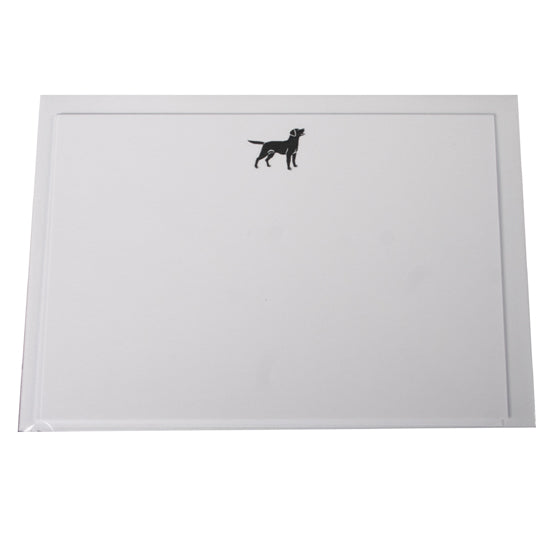 notelets with black labrador illustration