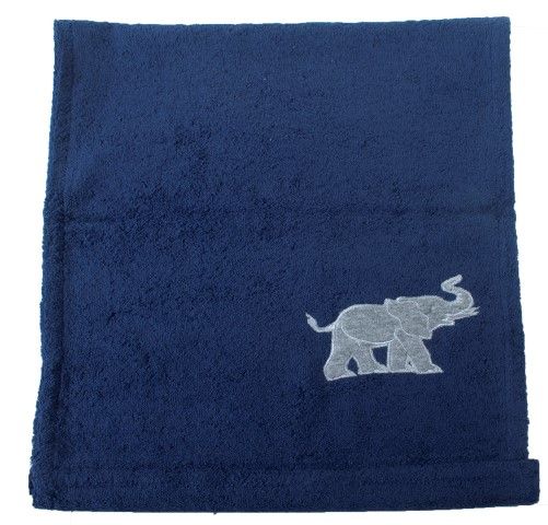 Aga/Oven/Range Towel, Elephant (motif) Black, Navy Blue or Green Towel