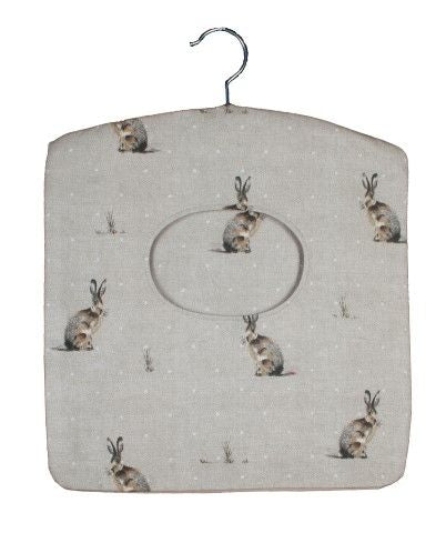 hares peg bag on white background