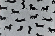 Load image into Gallery viewer, Picnic Rug, Black Dachshund
