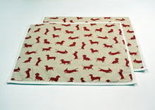 Load image into Gallery viewer, Placemats, Red Dachshund

