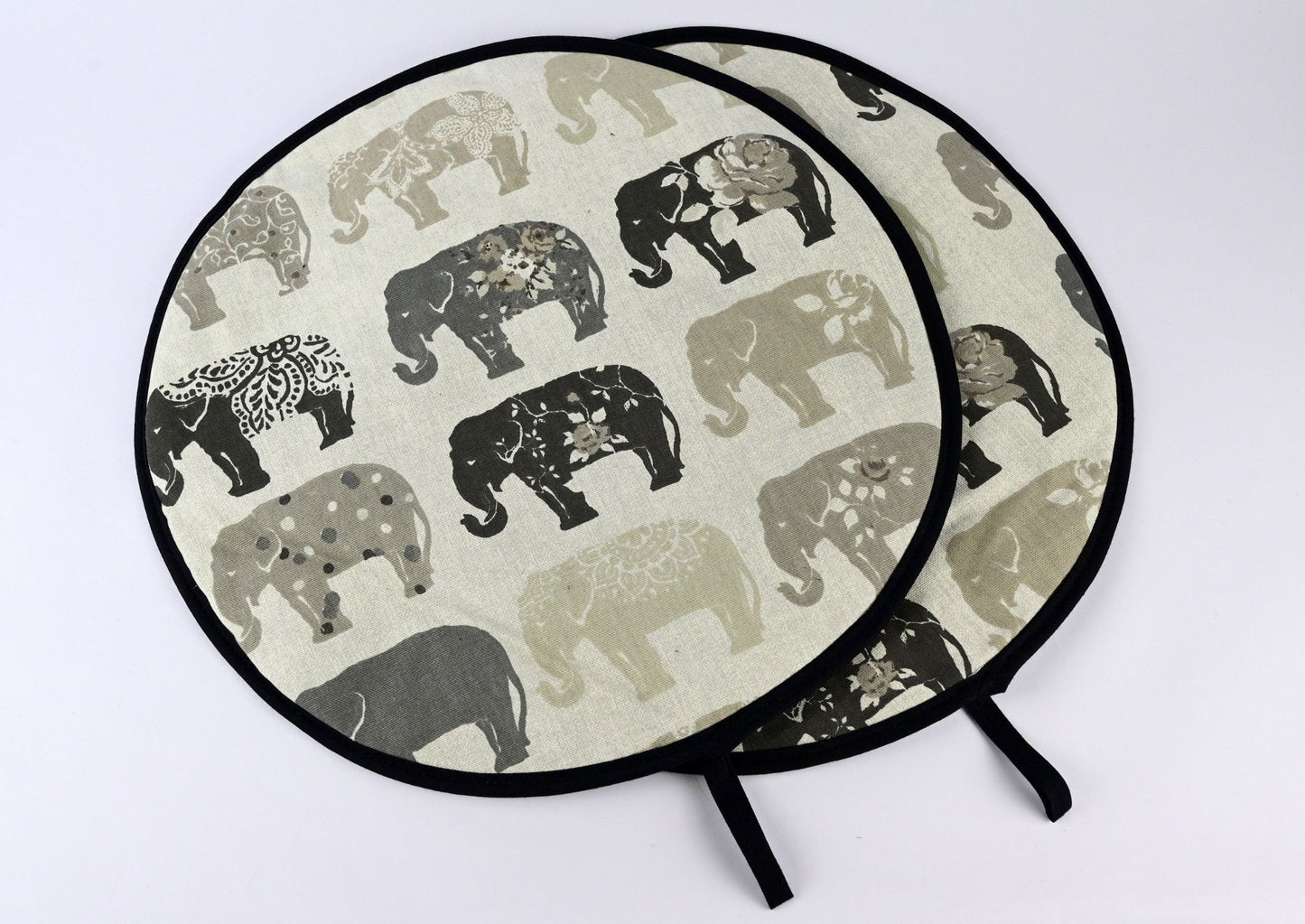 Loop Aga Tops, Range/Hob Covers, Grey Elephant pair