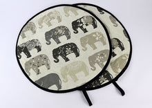 Load image into Gallery viewer, Aga Tops, Range Covers, Chef Pads, Hob Covers, Grey Elephant pair
