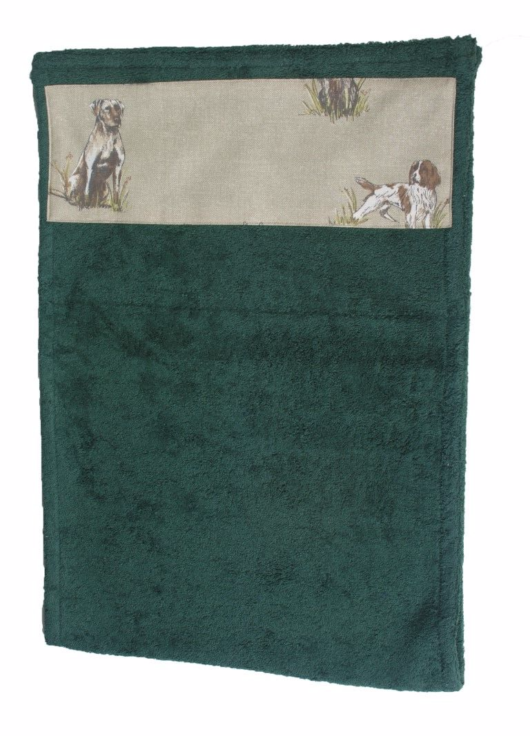 Hand Roller Towel, Dogs on Oatmeal