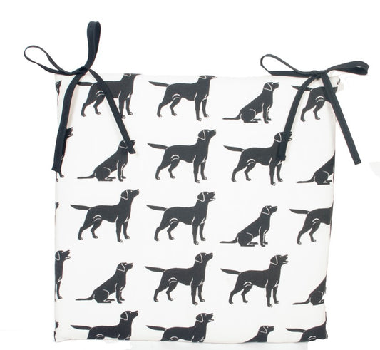 Seat Pad, Black Labrador